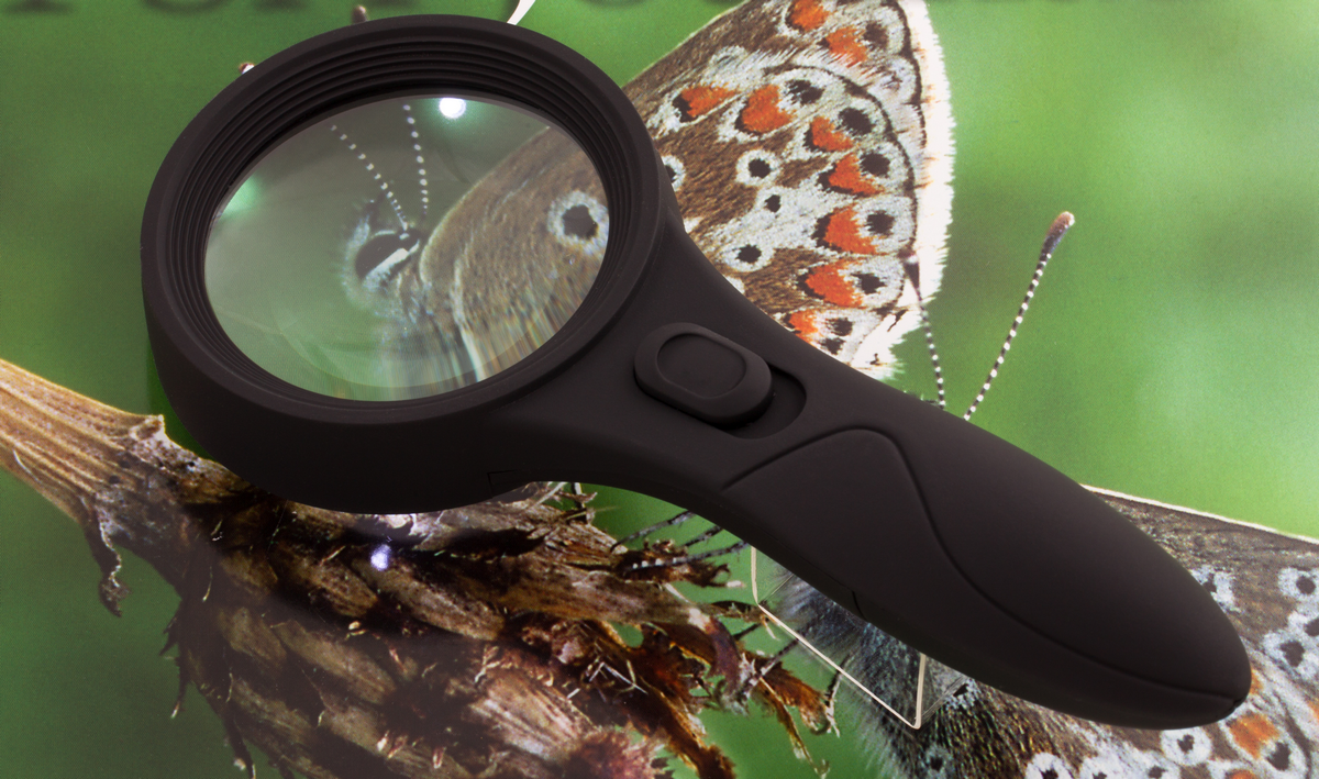 Лупа - 60 0559 (d-60mm) з LED підсвічуванням, фото 1