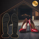 Устілки 35-42р для взуття на підборах чорний RUHHY 26482, амортизуючі, із задниками, фото 5