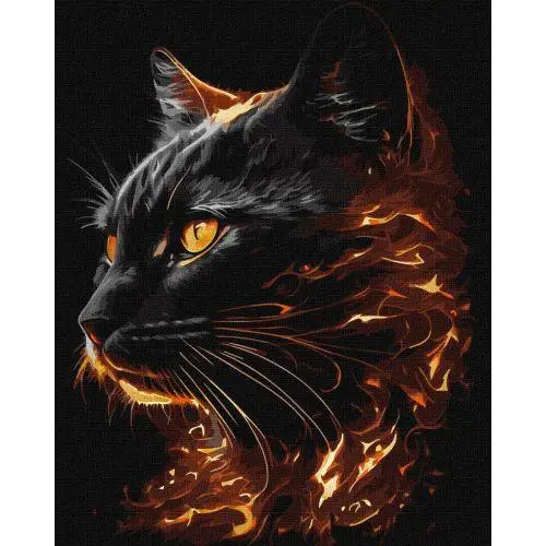 Набір для розпису по номерах. "Вогняна краса з фарбами металік extra" 40х50см, фото 1