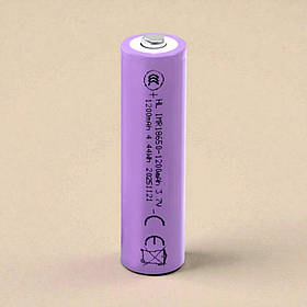 Акумулятор 18650 Li ion, 1200 мАг, 3,7 В (Літий іонний акумулятор 18650)