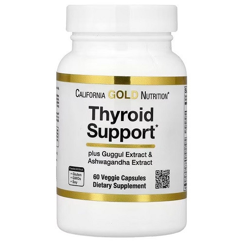 Вітаміни для щитовидної залози California Gold Nutrition Thyroid Support (60 капсул.), фото 1