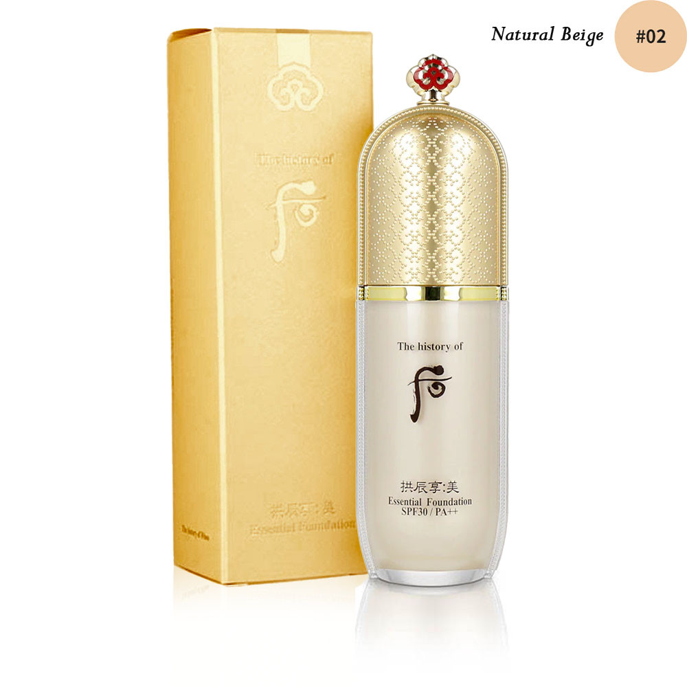 Люксове покриття та захист тон натуральний бежевий The History of Whoo Gongjinhyang:Mi Essential Skin Foundation SPF 30 / PA++, фото 1