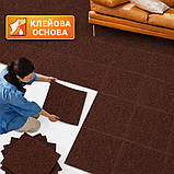 Самоклеючий ковролін для котів «Коричневий» 50×50 см | Антидрапка для меблів, стін, підлоги, дверей, фото 5