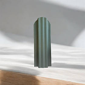 Євроштахети 115 мм Зелений мат 2х сторонній (штахетник металевий)