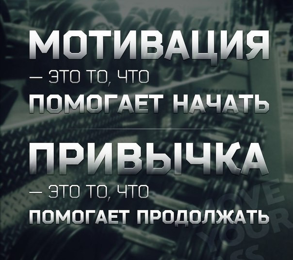 Мотивувальний постер/картина Звичка 30х40 см