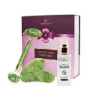 Premium Jade Roller&Gua Sha Set — сироватка для шкіри 5-в-1, антивіковий масажер для обличчя, розкішний подарунок з догляду
