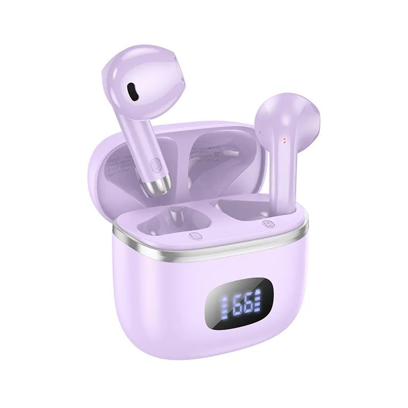Навушники HOCO EQ1 Music guide true wireless BT headset Purple, Bluetooth 5.3, 400 mAh, фото 1