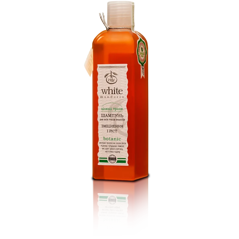 Шампунь для всіх типів волосся White Mandarin Зміцнення і ріст серії Цілющі трави 250 мл