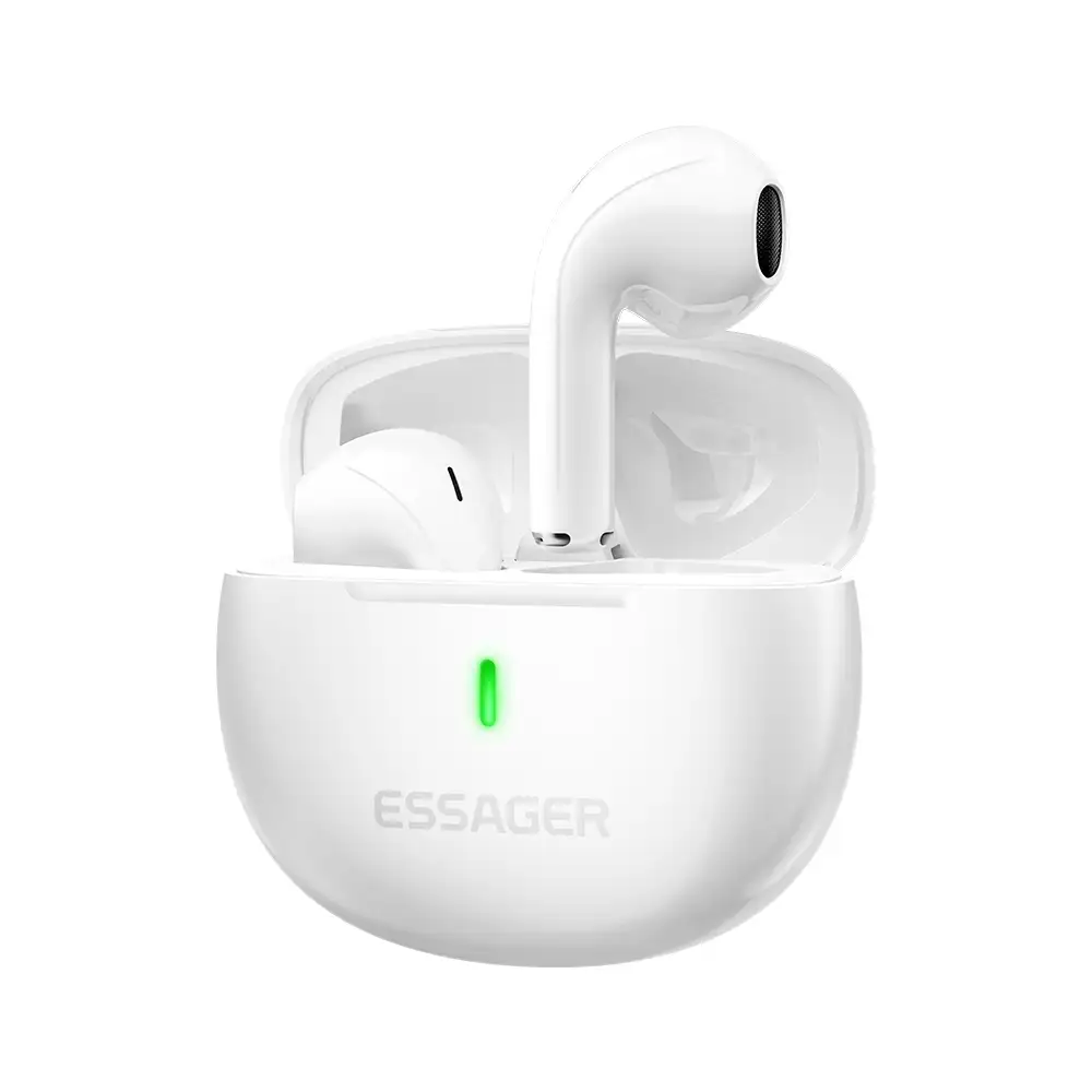 Навушники ESSAGER (color box) Shining TWS Bluetooth earphones White, Bluetooth 5.3, HiFi звук, фото 1