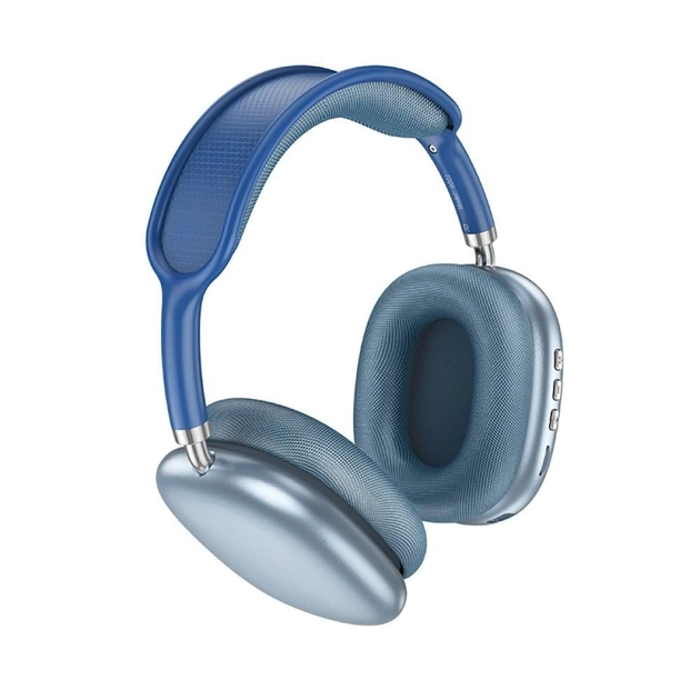Бездротові навушники BOROFONE BO22 Elegant BT headphones Blue, акумулятор 400 mAh, час роботи 12 годин, фото 1
