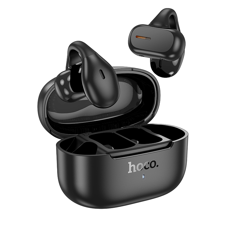 Навушники HOCO EA9 Clear sound clip-on true wireless BT headset Black, Bluetooth 5.4, до 10 годин роботи, фото 1