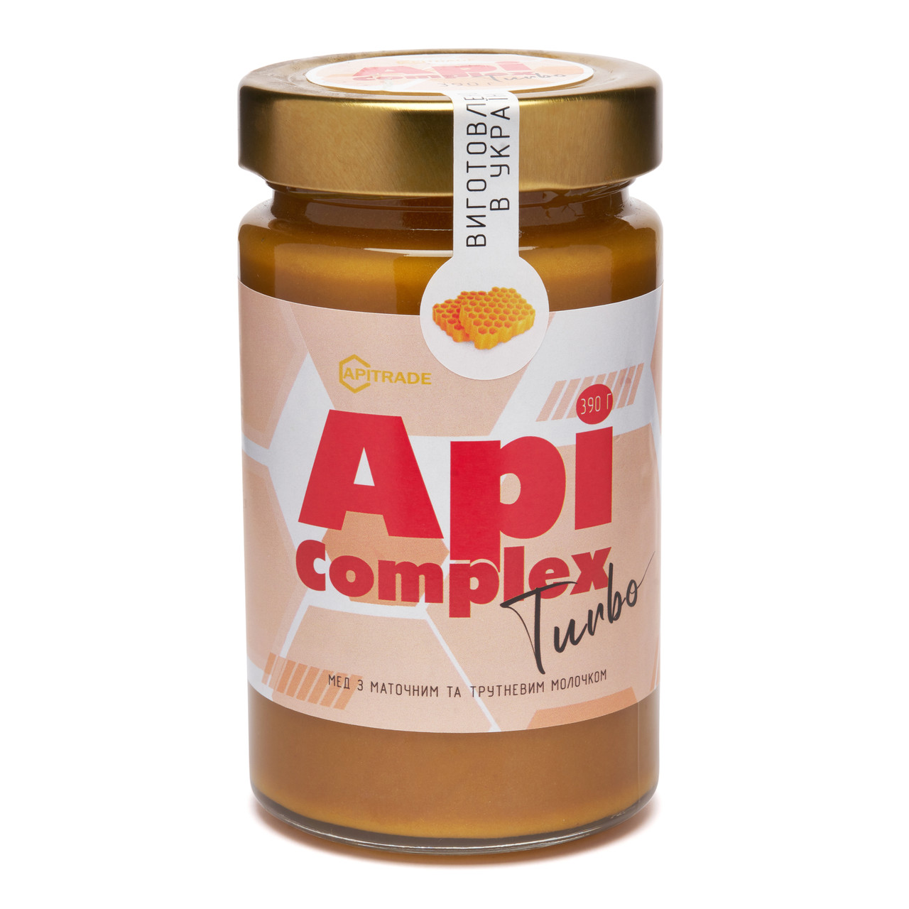 Мед з маточним та трутневим молочком Apitrade Api complex turbo 390 г