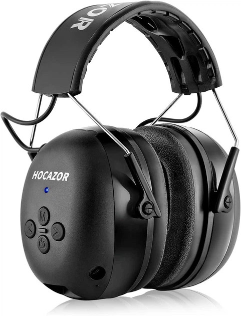 Навушники захисні HOCAZOR HZ07, Bluetooth 5.3, шумозаглушення 25 дБ, акумулятор 1500 мАг, фото 1