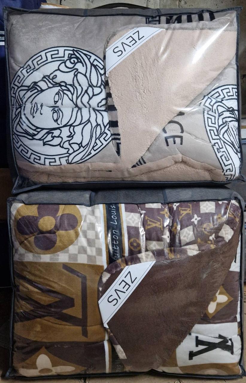 Ковдра покривало фліс на овчині Zevs Vip, фото 1