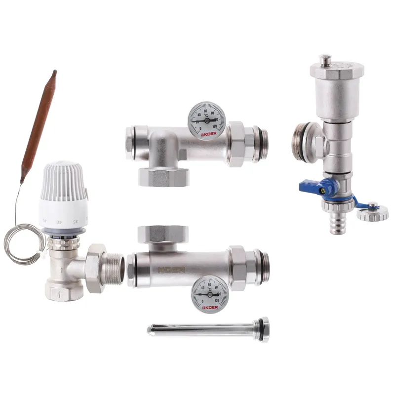 Змішувальний вузол для колекціт. з лівим підкл. Koer KR.1022L2 — 1" (без насоса) (вугловий) (KR2913)