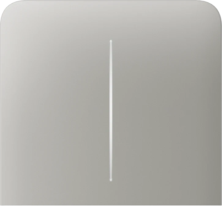 Бічна кнопка для двоклавішного вимикача Ajax SideButton (2-gang) vertical Oyster, фото 1