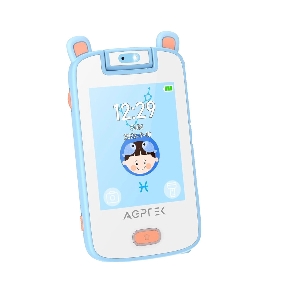 Дитячий MP3-плеєр з екраном 2,8”, сенсорний, з камерою 180°, 32 ГБ, синій, фото 1