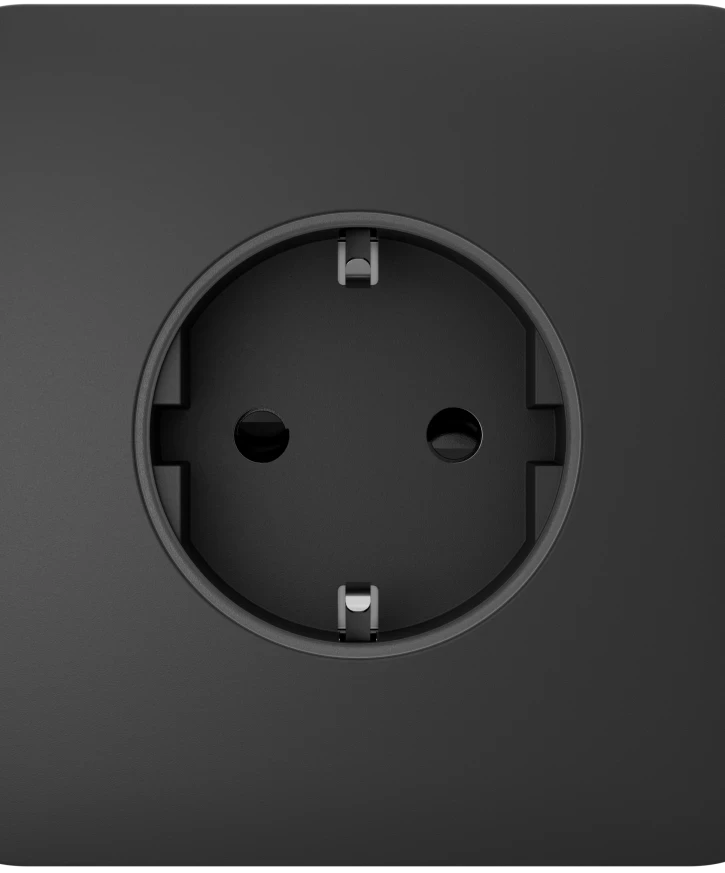 Центральна панель для вбудованої розетки Ajax СenterCover (basic) Graphite, фото 1