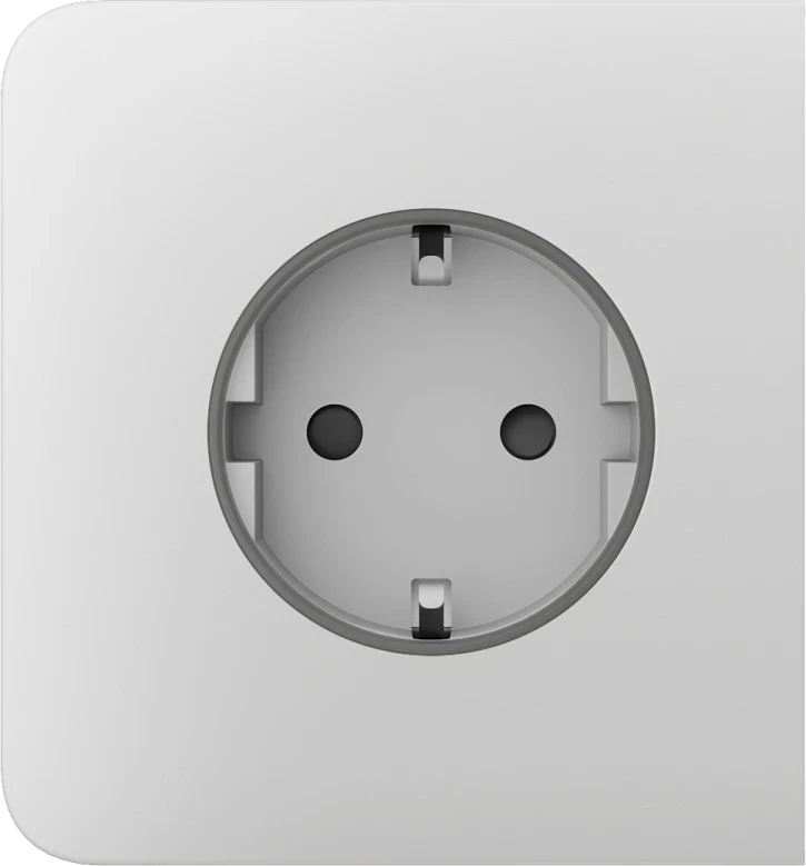 Бічна панель для вбудованої розетки Ajax SideCover (basic) White, фото 1