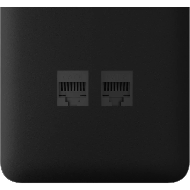 Бічна панель для вбудованої інтернет-розетки Ajax SideCover (LAN) vertical Black, фото 1