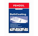 Двокомпонентна епоксидна емаль-фарба для чавунної ванни PENOSIL Bath Coating 500 White 960g UA біла, фото 6