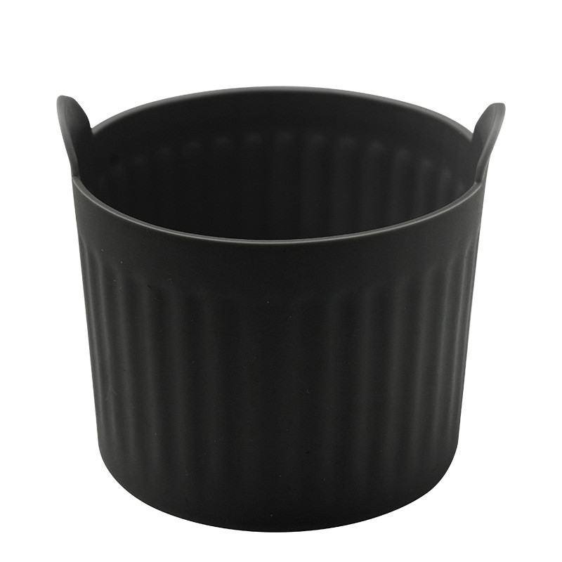 Міні силіконові форми для аерогрилю з харчового силікону для мафінів десертів і закусок набір 2 шт чорні 29572, фото 1