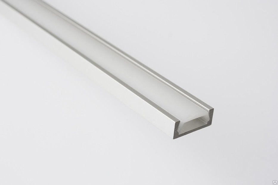 А12AS. Профіль накладний (16мм) Алюміній 2м, фото 1