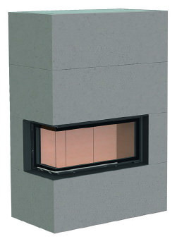 Теплоакумулювальний камін Brunner BSK 07/Eck-Kamin 38/86/36 left lifting door lower