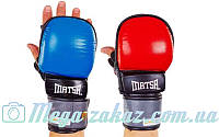 Перчатки гибридные для единоборств MMA MATSA 2011: кожа, 2 цвета, M/L/XL