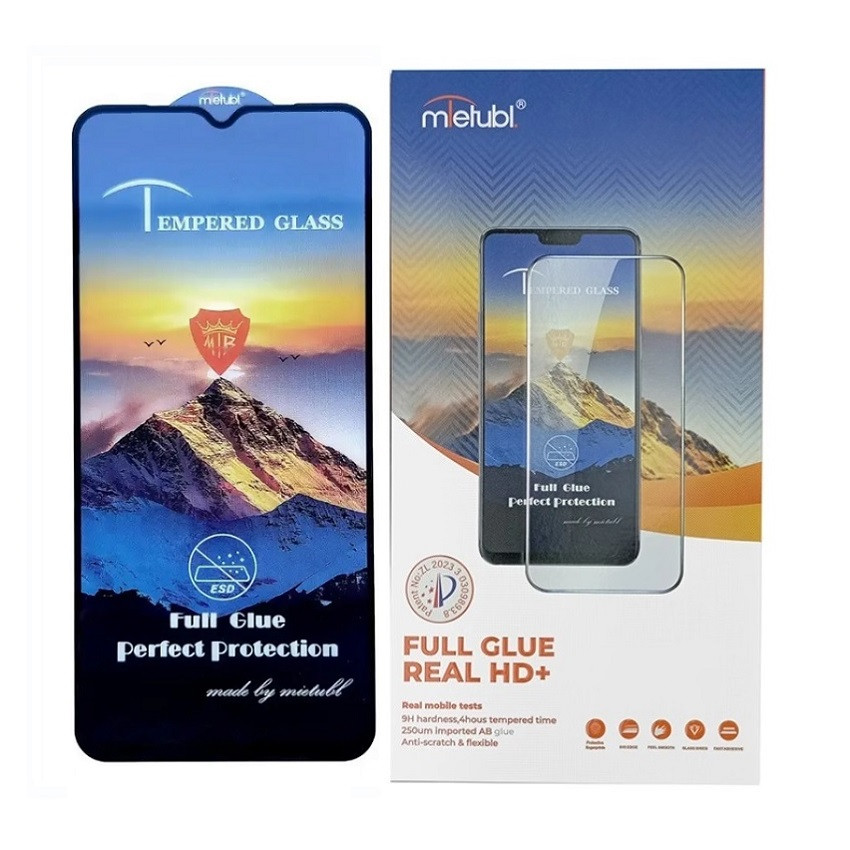 Захисне скло Mietubl для Tecno Spark 9 / Spark 9T / Spark 9 Pro, 9H, Full Glue, з чорною рамкою