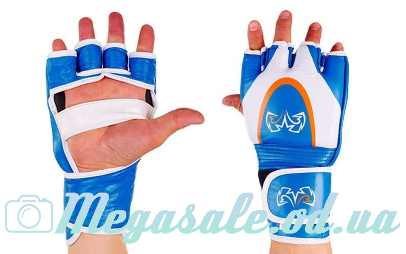 Перчатки для смешанных единоборств MMA RIV 3305: кожа, 2 цвета, M/L/XL - фото 2 - id-p494379195