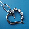 Срібна підвіска Сердечко, фото 6