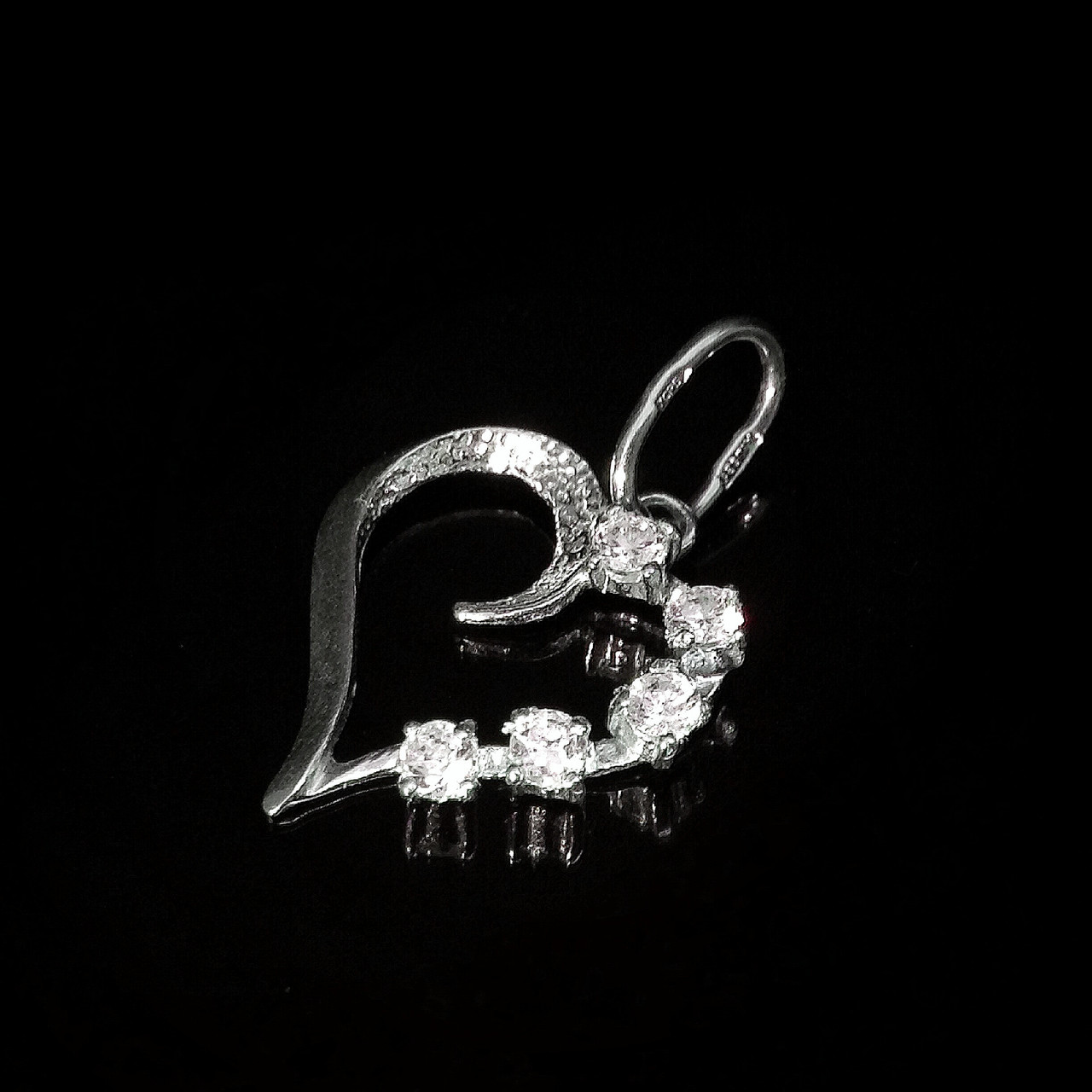 Срібна підвіска Сердечко