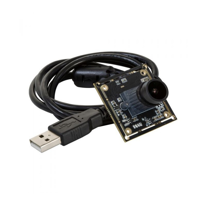 Модуль USB-камери 2 МП Sony CMOS IMX291, 1920x1080, 120 ° FOV, два мікрофони, сумісність з Windows, Linux, Mac, Android