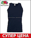 Майка чоловіча спортивна синя Fruit of the loom (глибокий темно-синій) 61-098-Az Xxl, фото 7