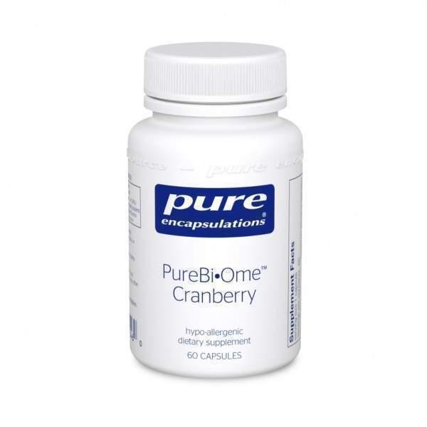 Журавлина (суміш пробіотиків), PureBi •Ome Cranberry, Pure Encapsulations, фірмова, для балансу кишкової мікрофлори та функції, фото 1