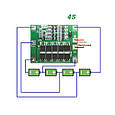 BMS контролер 4S 40А плата заряду захисту 4x Li-ion 18650 з балансиром, фото 2