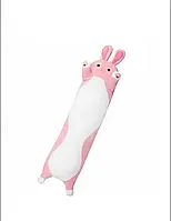 М'яка іграшка-заєць обіймашка 90 сантиметрів | Довга плюшева подушка заєць для сну та відпочинку