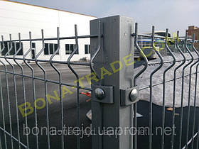 Панельні паркани із сітки в ПВХ