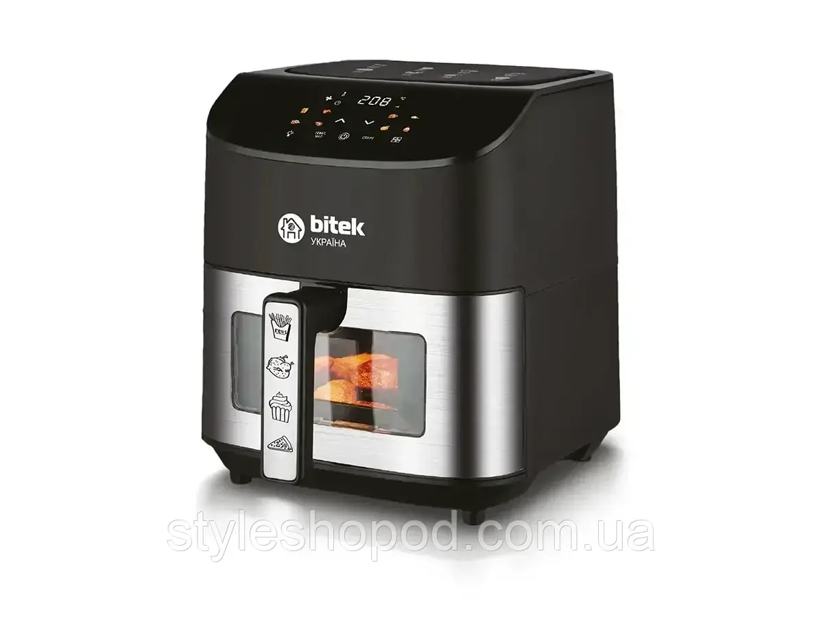 Мультипіч Аерогриль Аерофритюрниця Air Fryer 10 л 4200 Вт для приготування без олії, фото 1