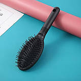 Щітка розчіска для перук шиньонів і накладного волосся 22 см чорного кольору, фото 2