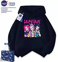 Худі, кофта супер якості Kpop Demon Hunters, Кей поп мисливиці на демонів, чорна