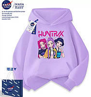 Худі, кофта супер якості Kpop Demon Hunters, Кей поп мисливиці на демонів, фіолетовий