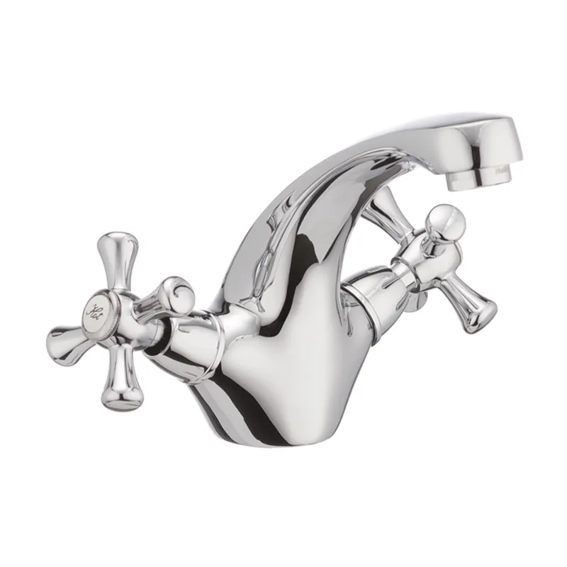 Змішувач для умивальника Haiba DOMINOX 161 з кранівкою, хромований (HB0944)