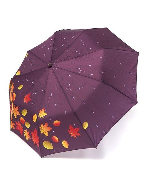 Парасоля Susino №3030 автомат жіночий на 9 спиць з осіннім листям Бузкова, фото 1