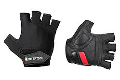 Рукавичка Intertool шкіряна гелеві вставки без пальців 10"