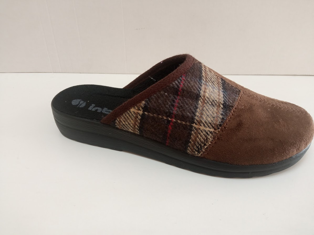 Чоловічі домашні капці Inblu — зручні, теплі та практичні для щоденного комфорту колір Коричневий, фото 1