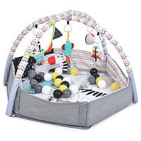 Дитячий килимок для немовляти El Camino ME 1171 Gray сухий басейн з кульками