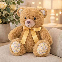 М'яка іграшка ведмедик Plush and Co 30 см — плюшевий коричневий ведмедик з бантиком, арт. PLC25012, фото 5