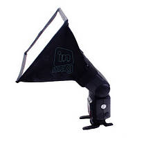 Універсальний тканинний розсіювач для спалахів (mini softbox) 20х30см., фото 2